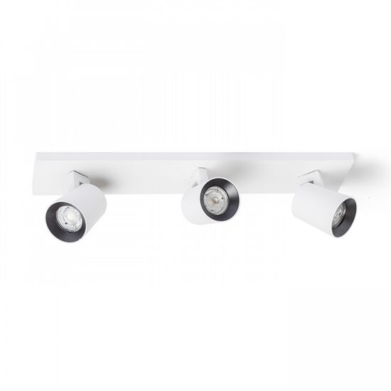 KENNY III ΕΠΙΦΆΝΕΙΑΣ ΛΕΥΚΌ/ΜΑΎΡΟ  230V LED GU10 3X8W - ΣΠΟΤ ΤΟΊΧΟΥ