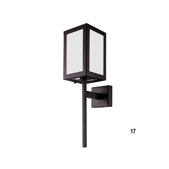 ΣΤΕΓΑΝΆ ΦΩΤΙΣΤΙΚΆ ΤΟΊΧΟΥ ΑΠΛΊΚΕΣ  WALL OUTDOOR WALL LIGHT HEIGHT 50 CM METAL, ACRYLIC E27, LED 01375 BLACK - ΤΟΊΧΟΥ ΦΩΤΙΣΤΙΚΆ 