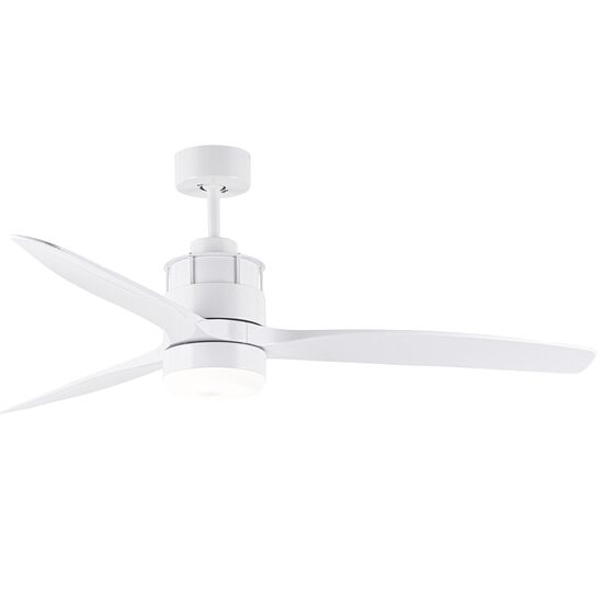 ΜΟΝΤΈΡΝΑ ΦΩΤΙΣΤΙΚΆ ΜΊΝΙΜΑΛ > ΟΡΟΦΉΣ >  CEILING FAN LIGHTING CODE: 01415 WHITE DIAMETER: 132 CM HEIGHT: 43 CM BASE DIAMETER: 15 CM - ΑΝΕΜΙΣΤΉΡΕΣ
