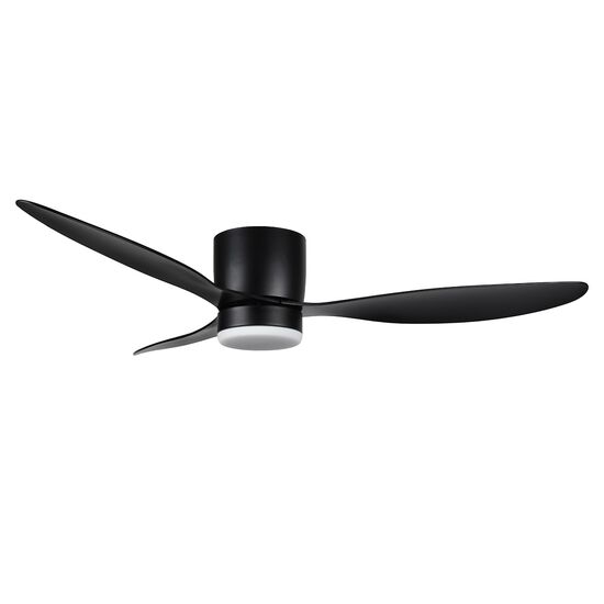 ΜΟΝΤΈΡΝΑ ΦΩΤΙΣΤΙΚΆ ΜΊΝΙΜΑΛ > ΟΡΟΦΉΣ >  CEILING FAN LIGHTING CODE: 01419 BLACK DIAMETER: 132 CM HEIGHT: 23 CM BASE DIAMETER: 19 CM - ΑΝΕΜΙΣΤΉΡΕΣ