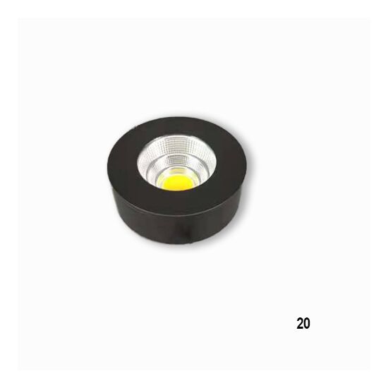 ΣΠΟΤ ΕΠΙΤΟΊΧΙΑ  ΜΊΝΙΜΑΛ > ΟΡΟΦΉΣ >  SPOTLIGHT 5W 3000K, 400 LM - BLACK, WHITE 01334-20 01334 BLACK IP44 - ΣΠΟΤ ΤΟΊΧΟΥ