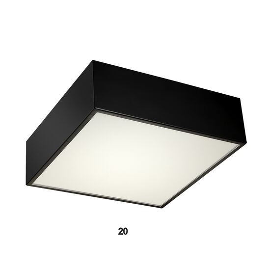 ΜΟΝΤΈΡΝΑ ΦΩΤΙΣΤΙΚΆ ΜΊΝΙΜΑΛ > ΟΡΟΦΉΣ >  CEILING LAMP 01297-20-COLOR 25W LED 3000K, 2300 LM METAL W40 H08 CM  01297 BLACK - ΟΡΟΦΉΣ ΦΩΤΙΣΤΙΚΆ 