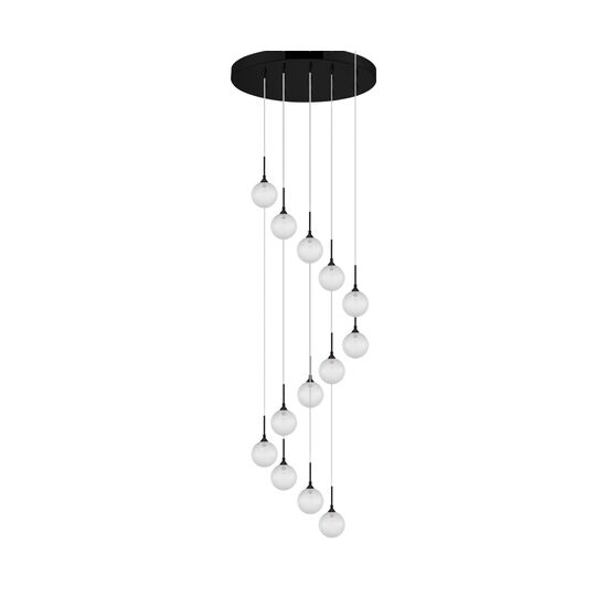 ΦΩΤΙΣΤΙΚΆ ΜΟΝΤΈΡΝΑ ΟΡΟΦΉΣ > PENDANT LIGHT METAL, GLASS G9, LED 13 LIGHT PENDANT DIAMETER 60 CM - ΦΩΤΙΣΤΙΚΆ ΟΡΟΦΉΣ