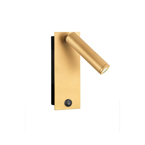 ΣΠΟΤ ΕΠΙΤΟΊΧΙΑ  ΜΊΝΙΜΑΛ >  SPOTLIGHT  READING LIGHT  METAL 2W LED 3000K, 160 LM 01169 GOLD HEIGHT: 15 CM - ΜΟΝΤΈΡΝΑ ΦΩΤΙΣΤΙΚΆ