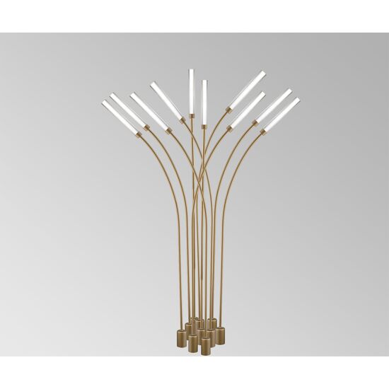 ΜΟΝΤΈΡΝΑ ΦΩΤΙΣΤΙΚΆ ΜΊΝΙΜΑΛ > ΔΑΠΈΔΟΥ > FLOOR LAMP 01238 10-LIGHTS GOLD - ΕΔΆΦΟΥΣ ΦΩΤΙΣΤΙΚΆ 