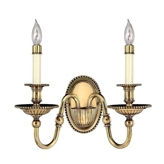 CAMBRIDGE 2 LIGHT WALL LIGHT - BURNISHED BRASS - ΤΟΊΧΟΥ ΦΩΤΙΣΤΙΚΆ 