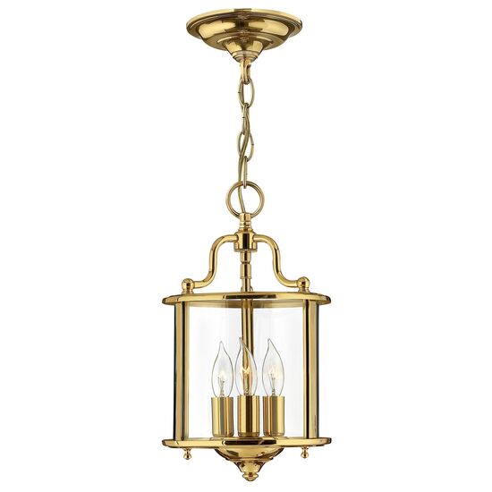 GENTRY 3 LIGHT SMALL PENDANT - POLISHED BRASS HINKLEY - ΦΑΝΆΡΙΑ ΦΩΤΙΣΜΟΎ