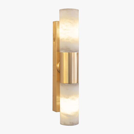 SATIN GOLD PLATED FINISH AND ALABASTER WALL LIGHT DIAM.4,5-H.30 - ΚΛΑΣΙΚΆ ΦΩΤΙΣΤΙΚΆ