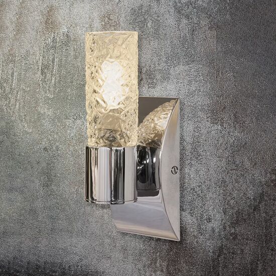 GOLD PLATED FINISH WALL LIGHT WITH HANDCARVED CRYSTAL E14XG9  L.8-H.52,5-SP..7,5 CM - ΚΛΑΣΙΚΆ ΦΩΤΙΣΤΙΚΆ