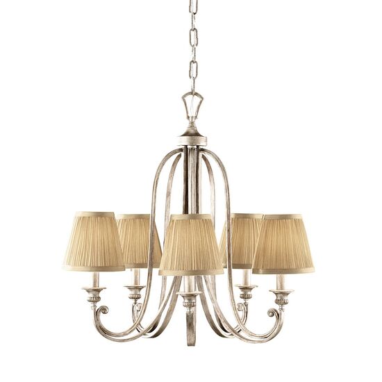 ABBEY 5 LIGHT CHANDELIER - SILVER SAND FEISS - ΚΡΕΜΑΣΤΆ ΦΩΤΙΣΤΙΚΆ