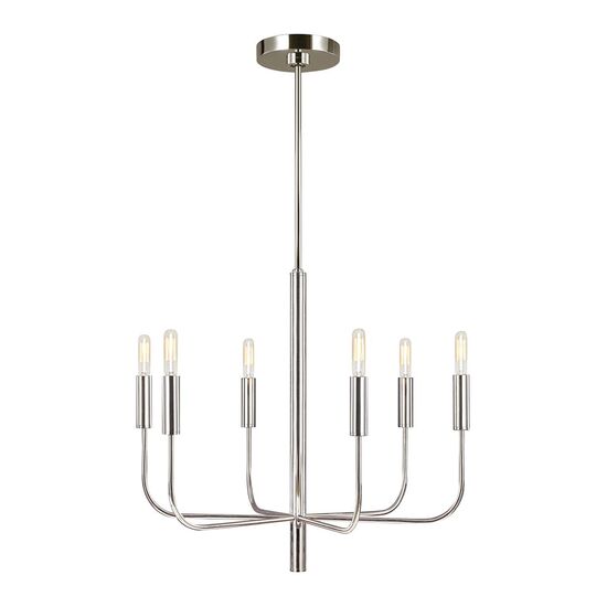 BRIANNA 6 LT CHANDELIER - POLISHED NICKEL FEISS - ΚΡΕΜΑΣΤΆ ΦΩΤΙΣΤΙΚΆ