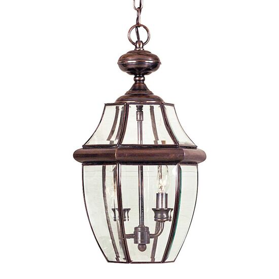 NEWBURY 2 LIGHT LARGE CHAIN LANTERN - LACQUERED AGED COPPER QUOIZEL GENERAL 2 YEAR GUARANTEE - ΦΑΝΆΡΙΑ ΦΩΤΙΣΜΟΎ