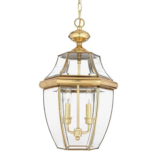 NEWBURY 2 LIGHT LARGE CHAIN LANTERN - LACQUERED POLISHED BRASS QUOIZEL GENERAL 2 YEAR GUARANTEE - ΦΑΝΆΡΙΑ ΦΩΤΙΣΜΟΎ