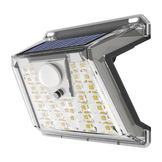 ΗΛΙΑΚΟ ΦΩΤΙΣΤΙΚΟ ΤΟΙΧΟΥ LED ΜΕ ΑΙΣΘΗΤΗΡΑ PIR 2W 6000K -  ΑΠΛΙΚΕΣ SOLAR