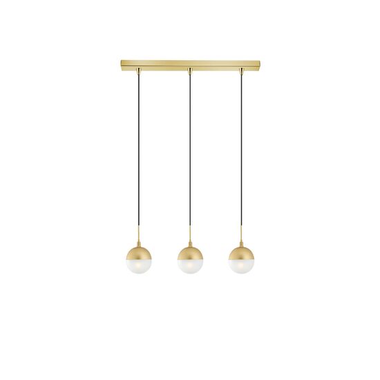 01132 BAR 3-LIGHTS GOLD - MODERN LIGHTING