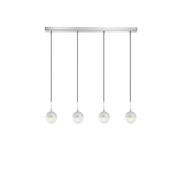 01132 BAR 4-LIGHTS SILVER - MODERN LIGHTING