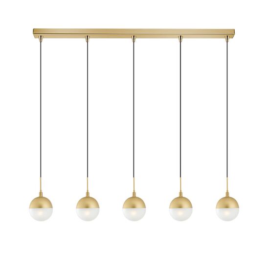 01129 5-LIGHTS BAR GOLD - MODERN LIGHTING