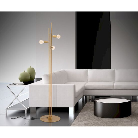 ΜΟΝΤΈΡΝΑ ΦΩΤΙΣΤΙΚΆ ΜΊΝΙΜΑΛ > ΔΑΠΈΔΟΥ >  FLOOR LAMP 01216 GOLD - ΜΟΝΤΈΡΝΑ ΦΩΤΙΣΤΙΚΆ