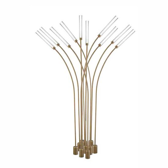 ΜΟΝΤΈΡΝΑ ΦΩΤΙΣΤΙΚΆ ΜΊΝΙΜΑΛ > ΔΑΠΈΔΟΥ > FLOOR LAMP 01238 10-LIGHTS GOLD - ΕΔΆΦΟΥΣ ΦΩΤΙΣΤΙΚΆ 