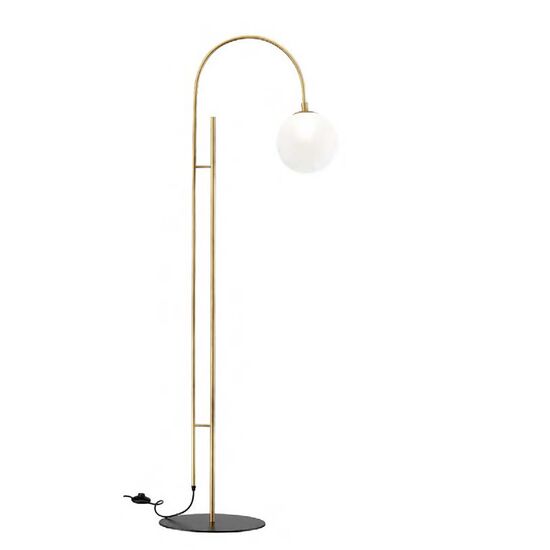 ΜΟΝΤΈΡΝΑ ΦΩΤΙΣΤΙΚΆ ΜΊΝΙΜΑΛ > ΔΑΠΈΔΟΥ >  FLOOR LAMP 01256-10 METAL G9, LED W30 H160 CM 01256 BLACK - ΜΟΝΤΈΡΝΑ ΦΩΤΙΣΤΙΚΆ