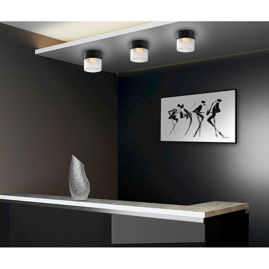 ΜΟΝΤΈΡΝΑ ΦΩΤΙΣΤΙΚΆ ΜΊΝΙΜΑΛ > ΟΡΟΦΉΣ >  CEILING LIGHT DIAMETER 10 CM HEIGHT 10 CM 01262-20 ALUMINUM & ACRYLIC G9, LED 01262 BLACK - ΟΡΟΦΉΣ ΦΩΤΙΣΤΙΚΆ 