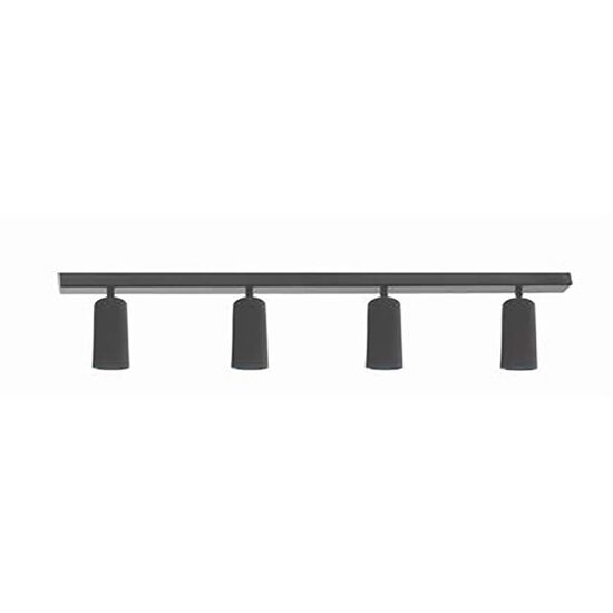 ΣΠΟΤ ΕΠΙΤΟΊΧΙΑ  ΜΊΝΙΜΑΛ > ΟΡΟΦΉΣ >  SPOTLIGHT 4  BAR LENGTH 100 CM - BLACK, WHITE 01334-09 METAL 01334 BLACK IP44 - ΣΠΟΤ ΤΟΊΧΟΥ