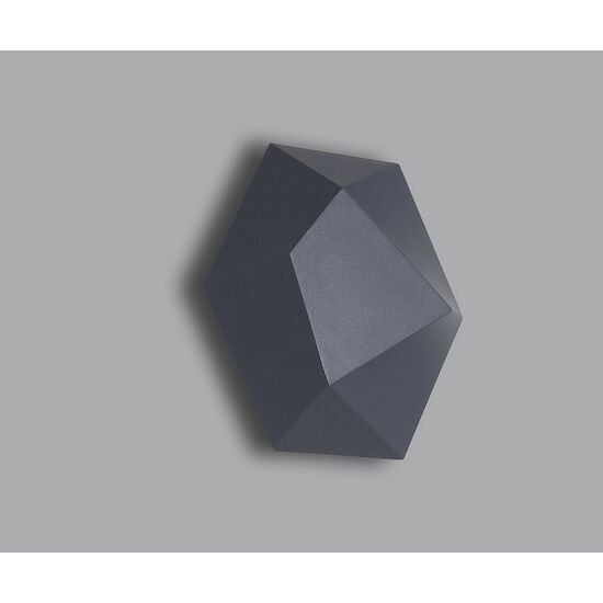 ΣΤΕΓΑΝΆ ΦΩΤΙΣΤΙΚΆ ΤΟΊΧΟΥ ΑΠΛΊΚΕΣ  OUTDOOR WALL LIGHT     01460 GREY DIAMETER: 25 CM DISTANCE FROM WALL: 6,5 CM MATERIAL: ALUMINUM LIGHTING SOURCE: 12W LED 3000K, 960 LM - ΜΟΝΤΈΡΝΑ ΦΩΤΙΣΤΙΚΆ