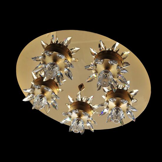 ΝΕΟΚΛΑΣΙΚΆ ΦΩΤΙΣΤΙΚΆ ΧΕΙΡΟΠΟΊΗΤΑ > MINIMAL DITS >  ΠΛΑΦΟΝΙΈΡΑ ΟΡΟΦΉΣ NUFARO 5Φ ΙΝΟΧ CRYSTALS SWAROVSKI  - ΟΡΟΦΉΣ ΦΩΤΙΣΤΙΚΆ 