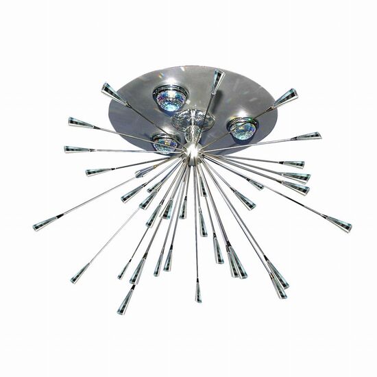 CLOSE TO CEILING VEGA 3L URCHIN LIGHT WITH SWAROVSKI CRYSTAL ELEMENTS